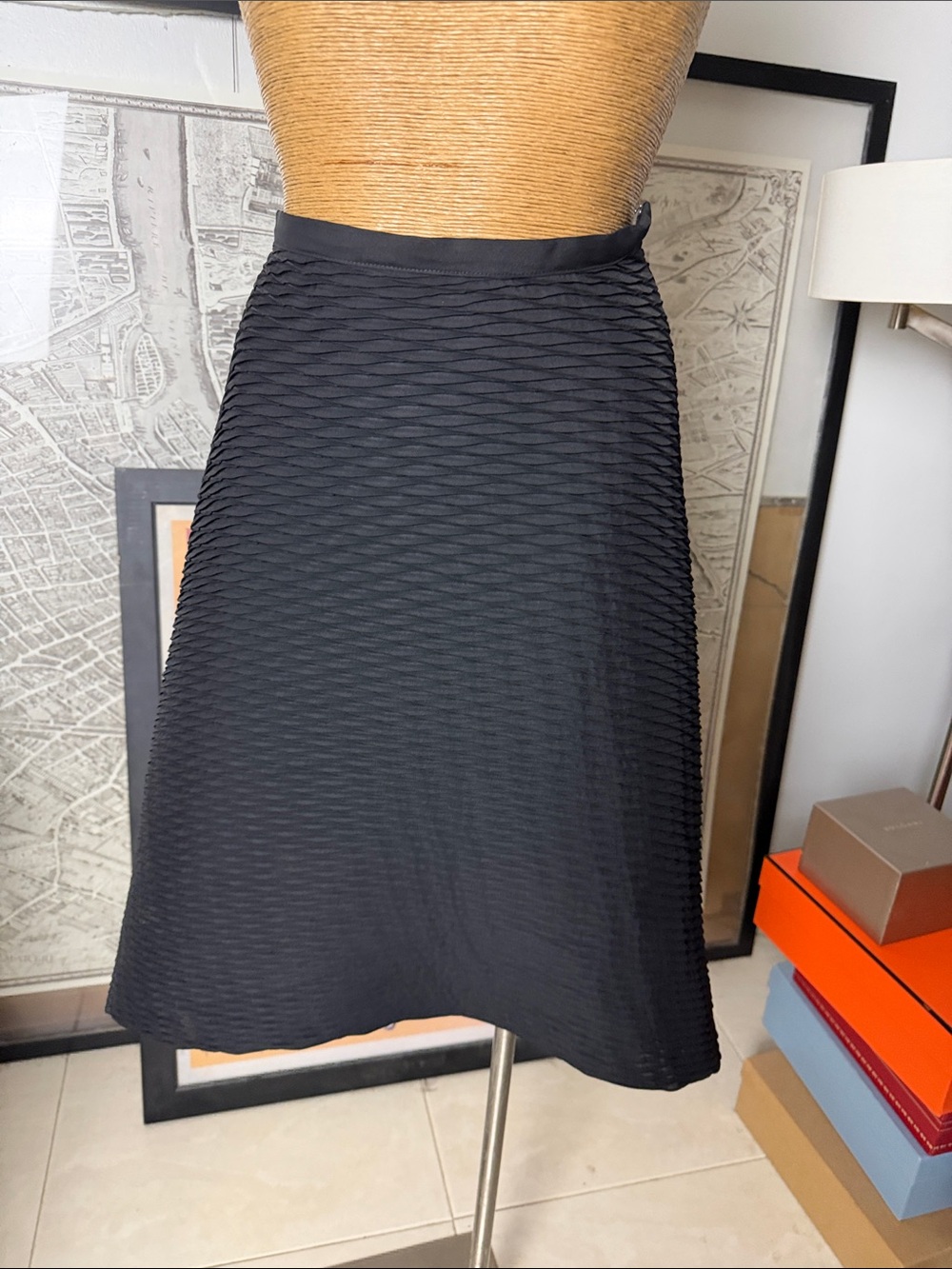 COS SET black polyester recycled pleated Size 2 - Picture 13 of 14